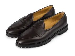 Grand Varenne Loafers in Dark Brown Shield Calf