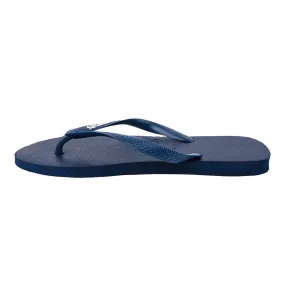 Havaianas Logo Filete Flip Flops Casual Sandals Rubber Blue Colour For Men