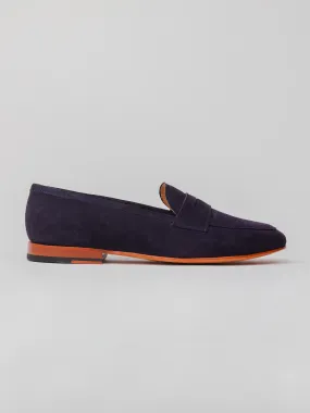 San Penny Loafer - Navy Suede