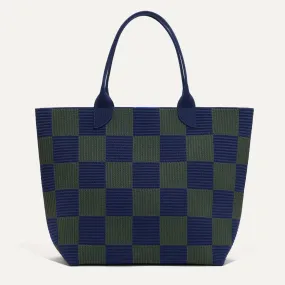 The Lightweight Tote - Checker Blue